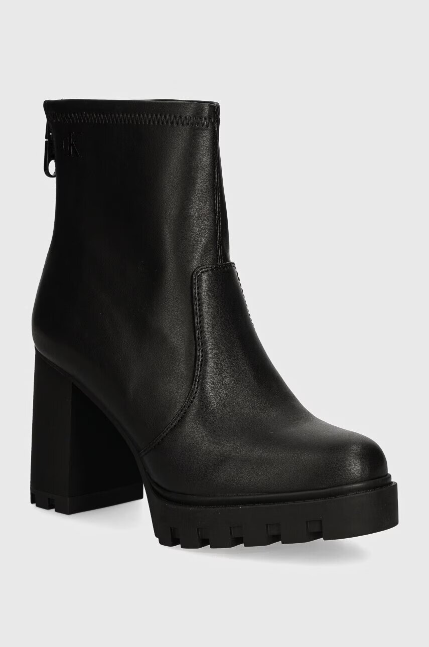 CALVIN KLEIN JEANS Боти HEEL PLATFORM ZIP BOOT MG NAPPA