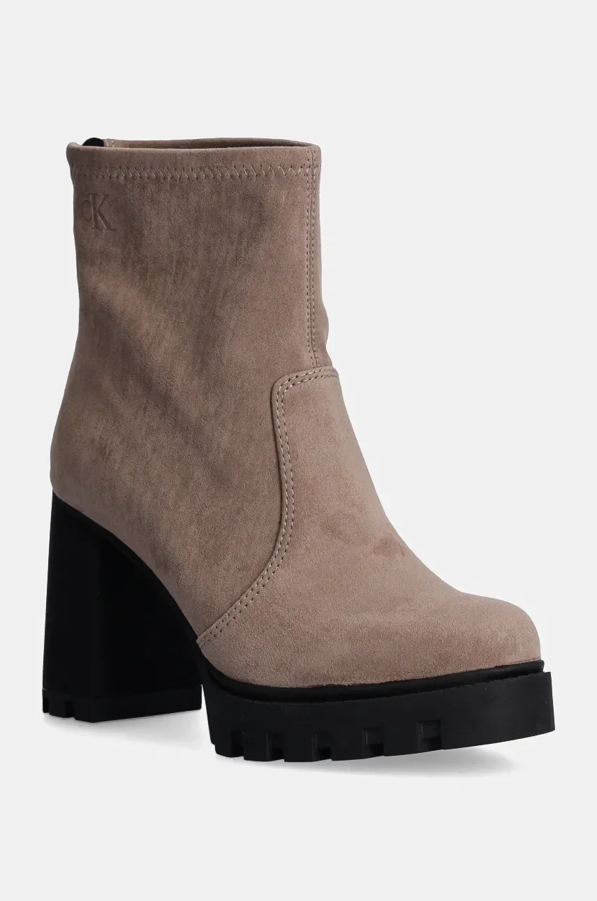 CALVIN KLEIN JEANS Боти HEEL PLATFORM ZIP BOOT SS