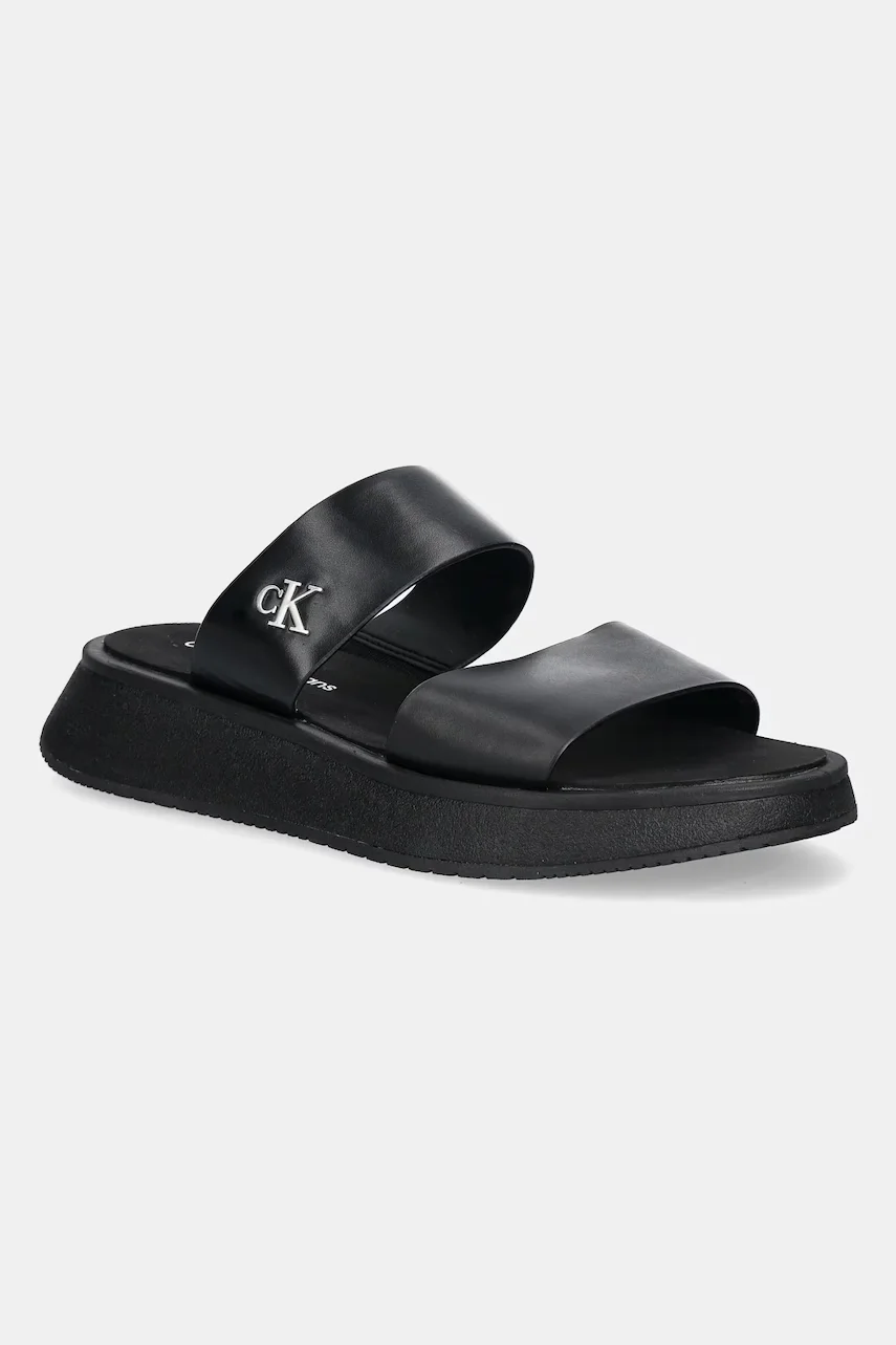 CALVIN KLEIN JEANS Чехли SANDAL SLIDE DOUBLE STRAP