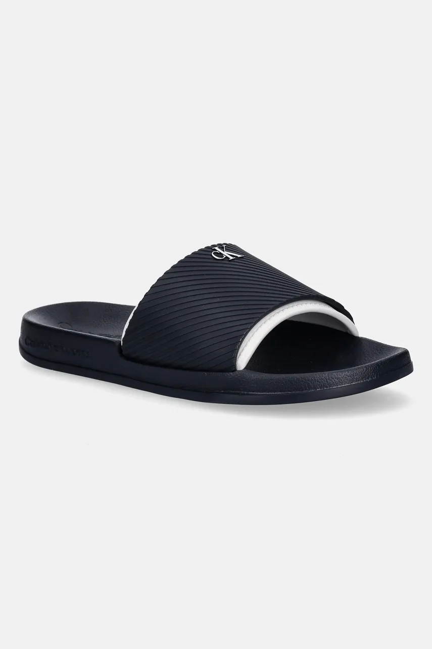 CALVIN KLEIN JEANS Чехли SLIDE RUBBER NEOPRENE TEXT