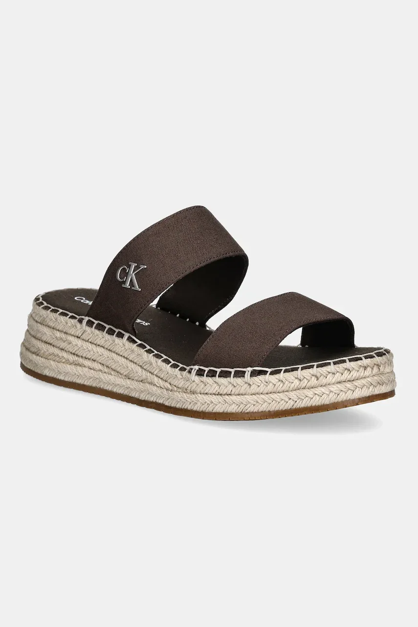 CALVIN KLEIN JEANS Чехли SPORTY ROPE MG LTH WEBBING