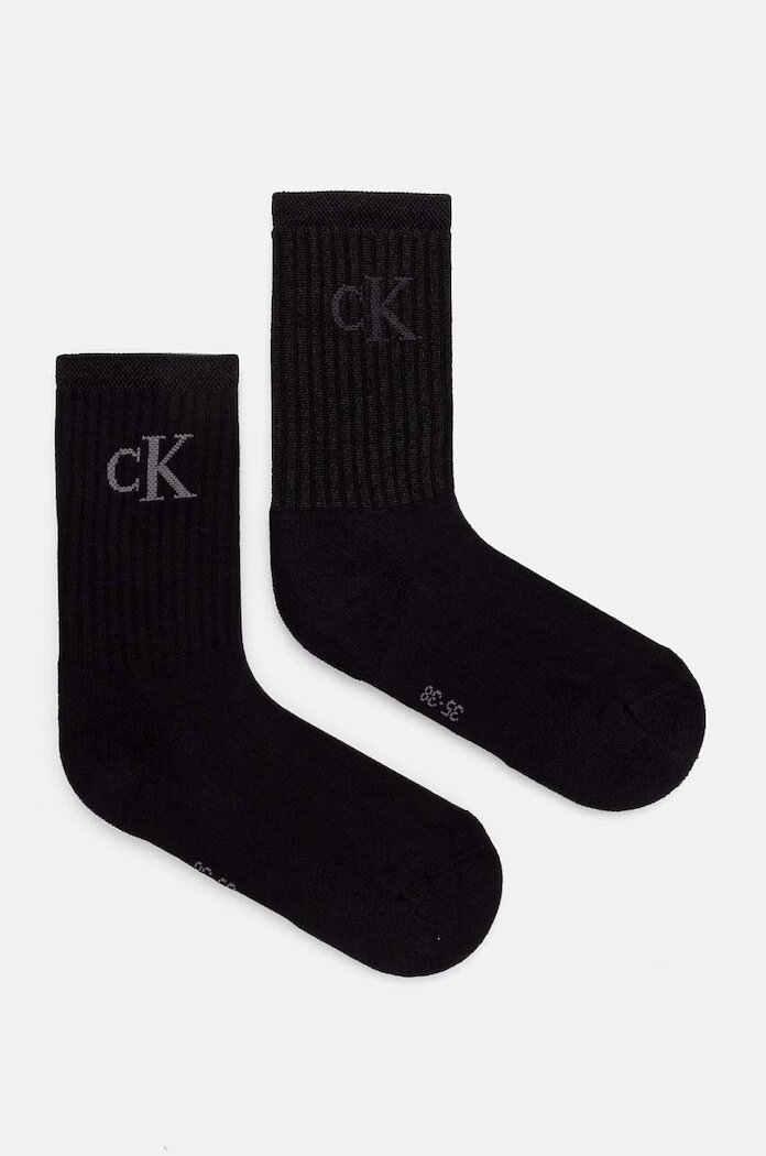 CALVIN KLEIN JEANS Чорапи (2 чифта) в черно 701229467