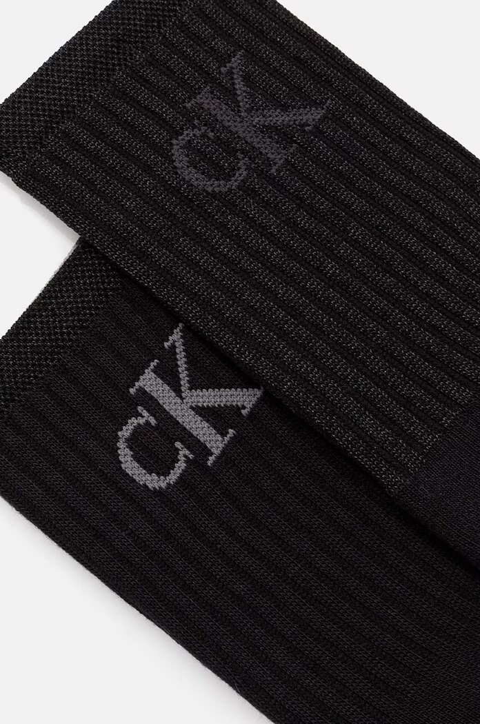 CALVIN KLEIN JEANS Чорапи (2 чифта) в черно 701229467