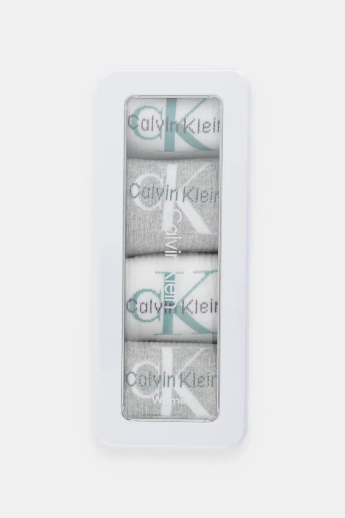 CALVIN KLEIN JEANS Чорапи (4 чифта) в сиво 701235384