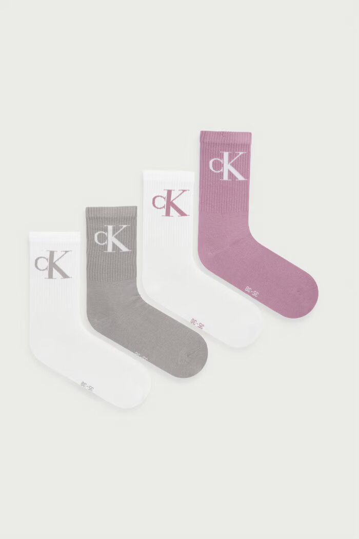 CALVIN KLEIN JEANS чорапи дамски 4 броя бели 701232678
