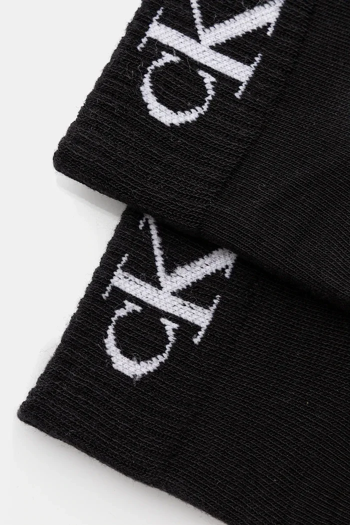 CALVIN KLEIN JEANS чорапи дамски с памук 2 броя черни 701228813