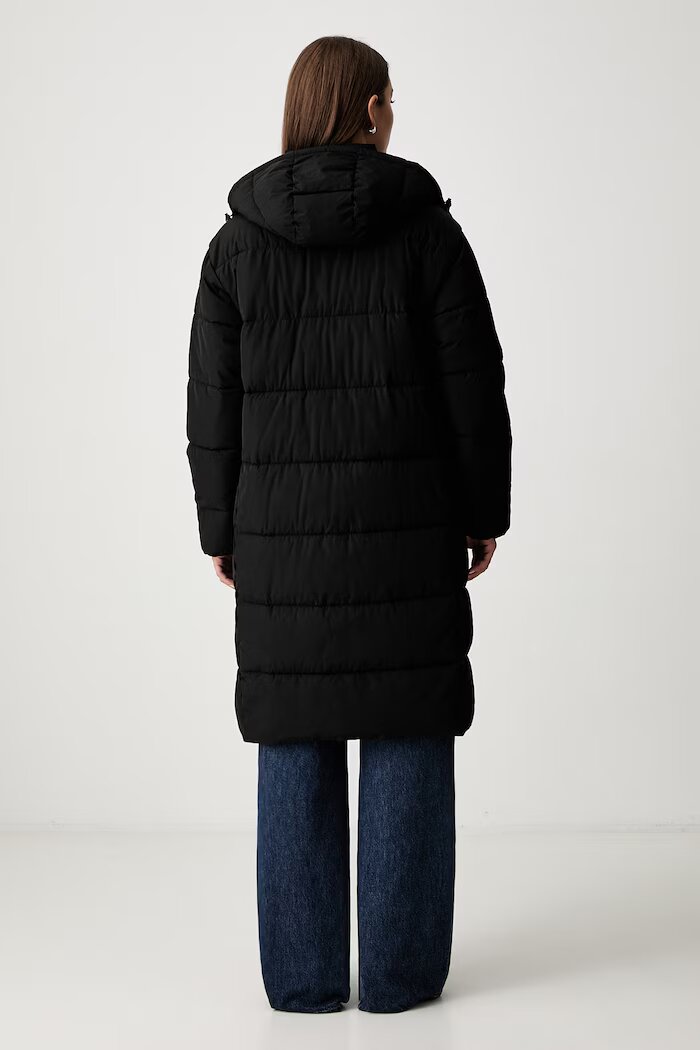 CALVIN KLEIN JEANS дълго яке дамско черно LV047H505G