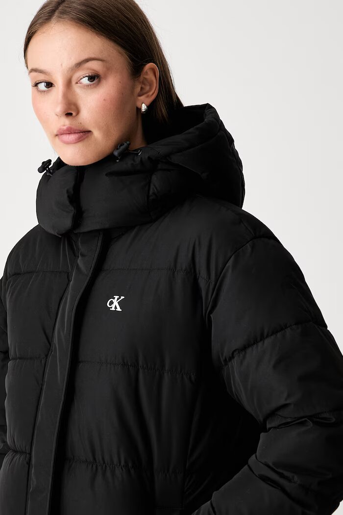 CALVIN KLEIN JEANS дълго яке дамско черно LV047H505G