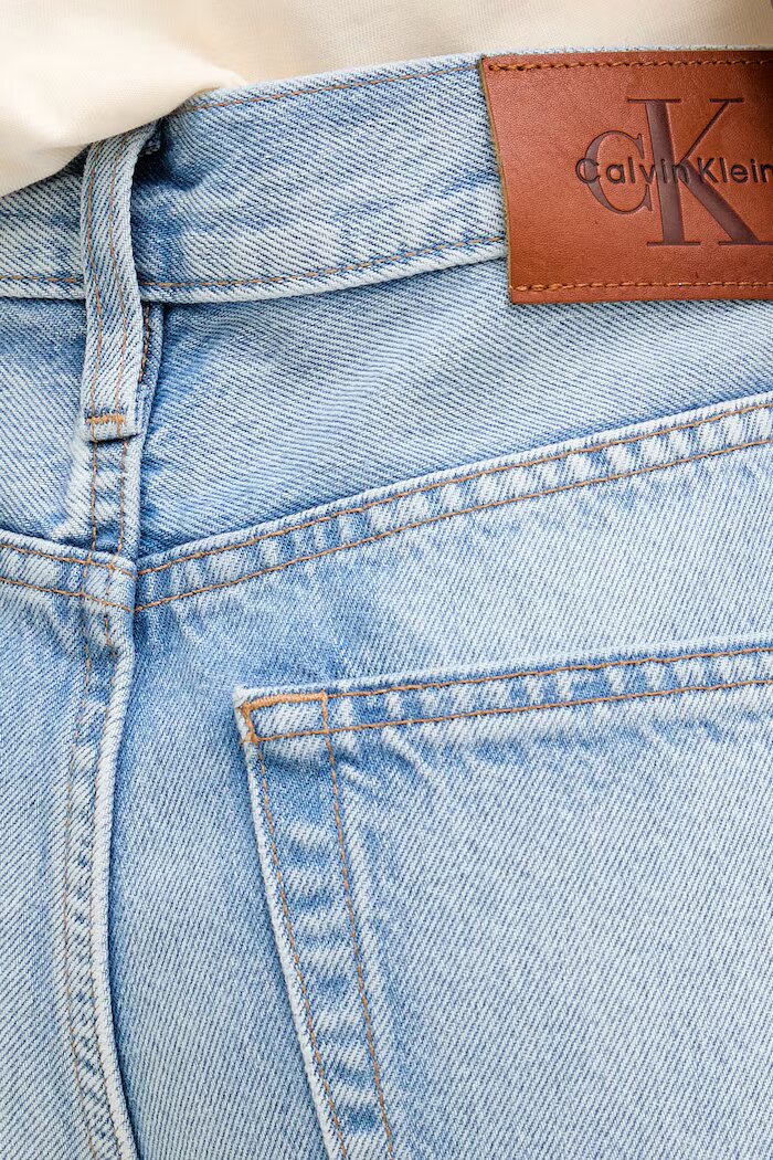 CALVIN KLEIN JEANS дънки barrel дамски сини LV047F684G