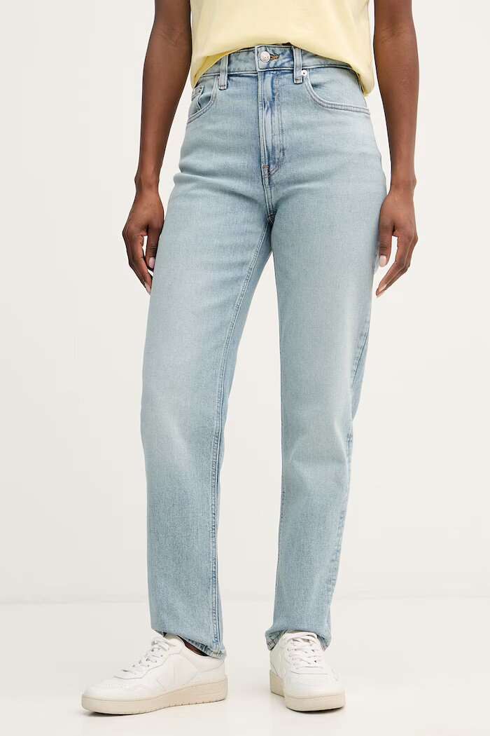 CALVIN KLEIN JEANS дънки mom fit дамски сини LV047F670G