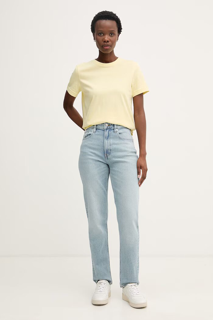 CALVIN KLEIN JEANS дънки mom fit дамски сини LV047F670G