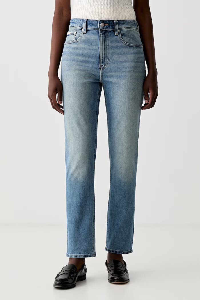 CALVIN KLEIN JEANS дънки mom fit дамски сини LV047F951G