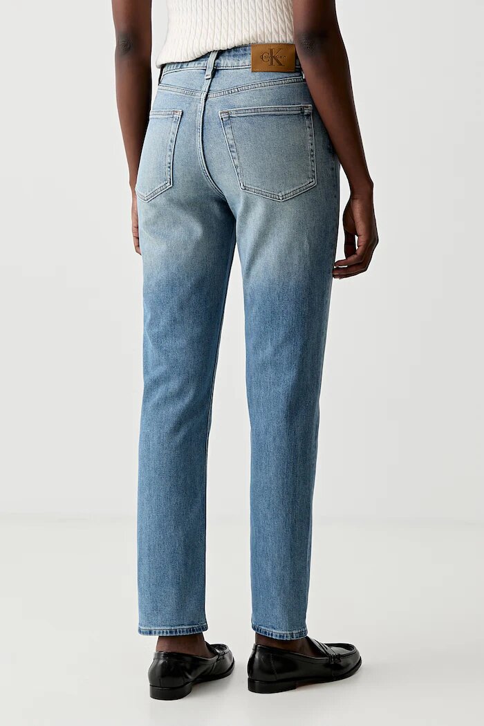 CALVIN KLEIN JEANS дънки mom fit дамски сини LV047F951G