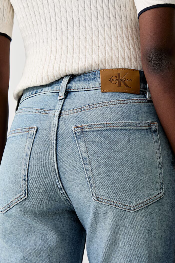 CALVIN KLEIN JEANS дънки mom fit дамски сини LV047F951G