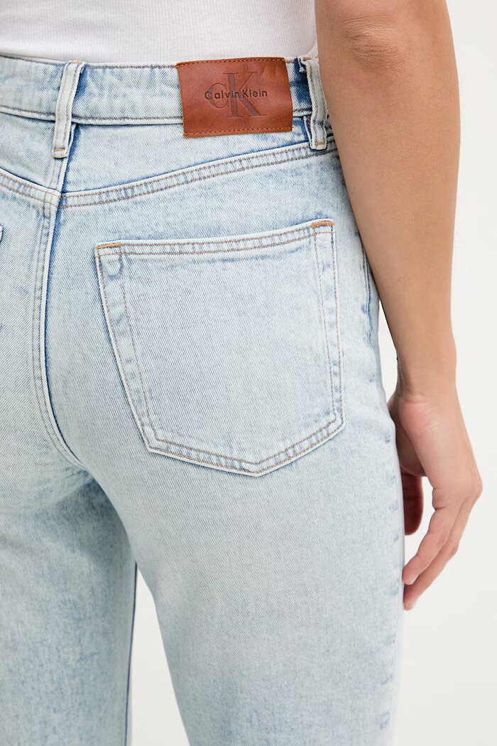 CALVIN KLEIN JEANS дънки mom fit дамски сини LV047G793G