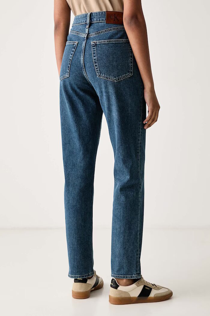 CALVIN KLEIN JEANS дънки mom fit дамски сини LV047H746G