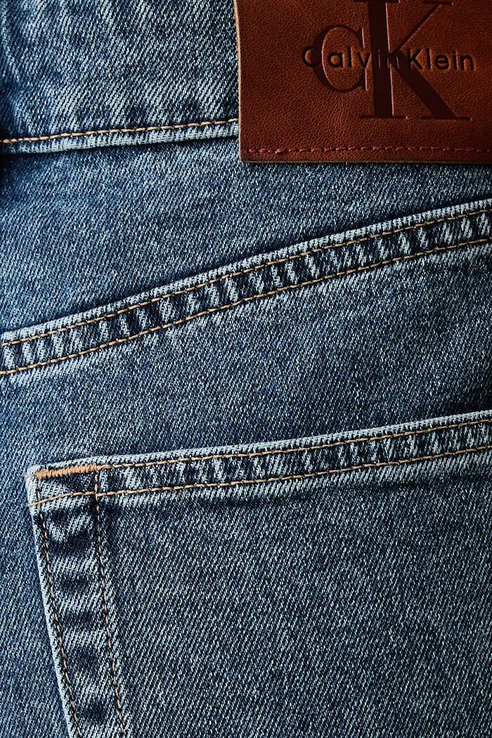 CALVIN KLEIN JEANS дънки mom fit дамски сини LV047H746G