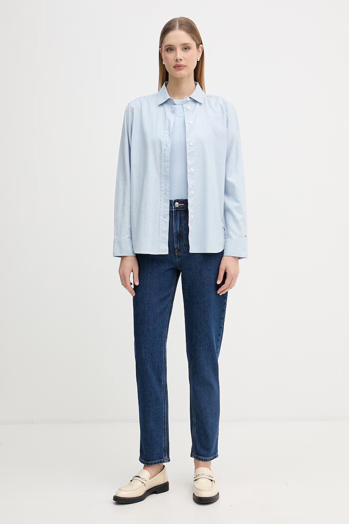 CALVIN KLEIN JEANS дънки relaxed fit дамски сини LV047F492G