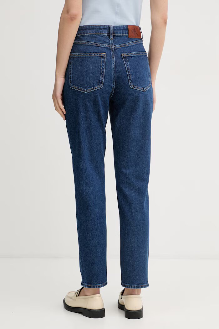 CALVIN KLEIN JEANS дънки relaxed fit дамски сини LV047F492G