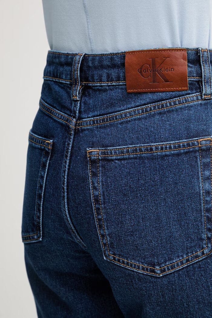 CALVIN KLEIN JEANS дънки relaxed fit дамски сини LV047F492G