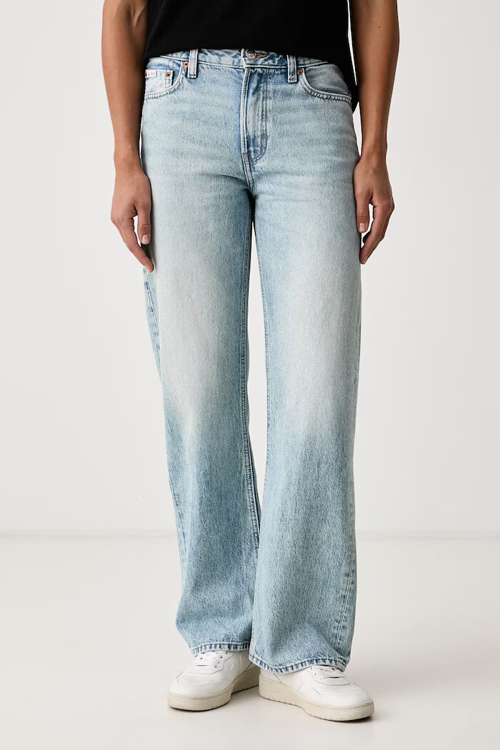 CALVIN KLEIN JEANS дънки relaxed fit дамски сини LV147C700G