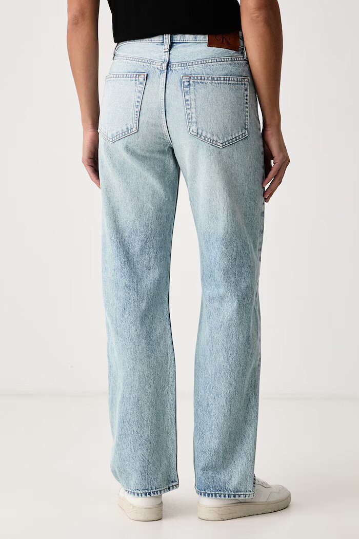 CALVIN KLEIN JEANS дънки relaxed fit дамски сини LV147C700G