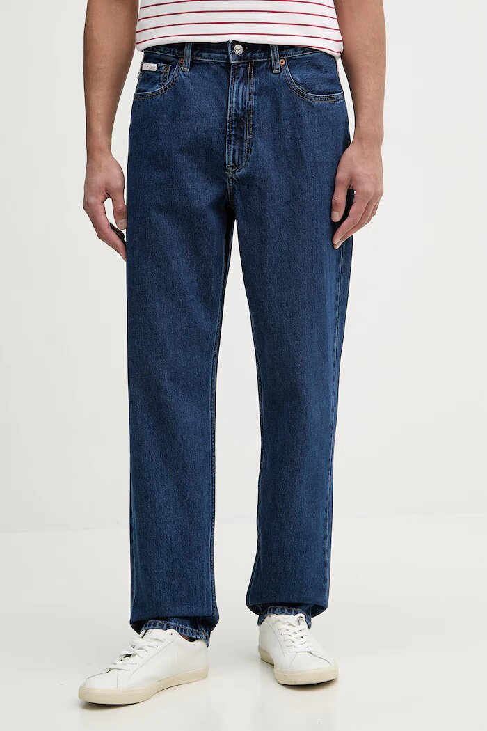 CALVIN KLEIN JEANS дънки relaxed fit мъжки тъмносини LV04RF775G