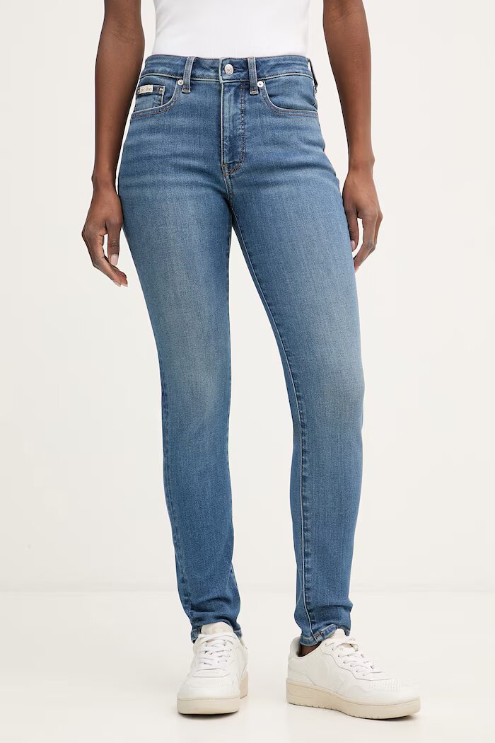 CALVIN KLEIN JEANS дънки skinny дамски сини LV047F704G