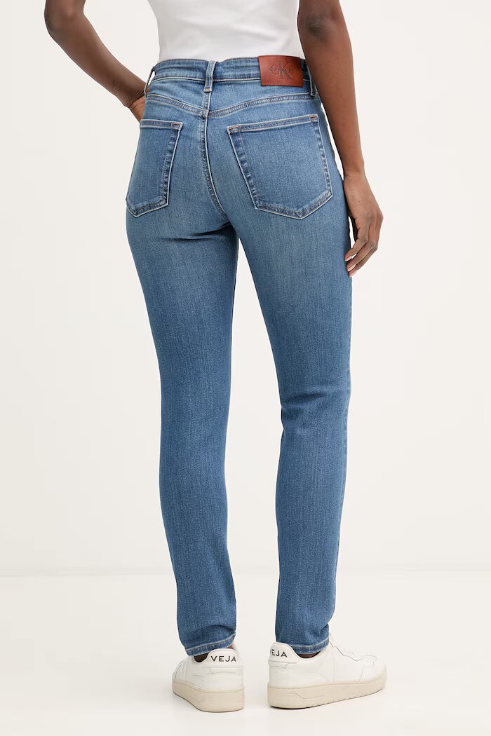 CALVIN KLEIN JEANS дънки skinny дамски сини LV047F704G