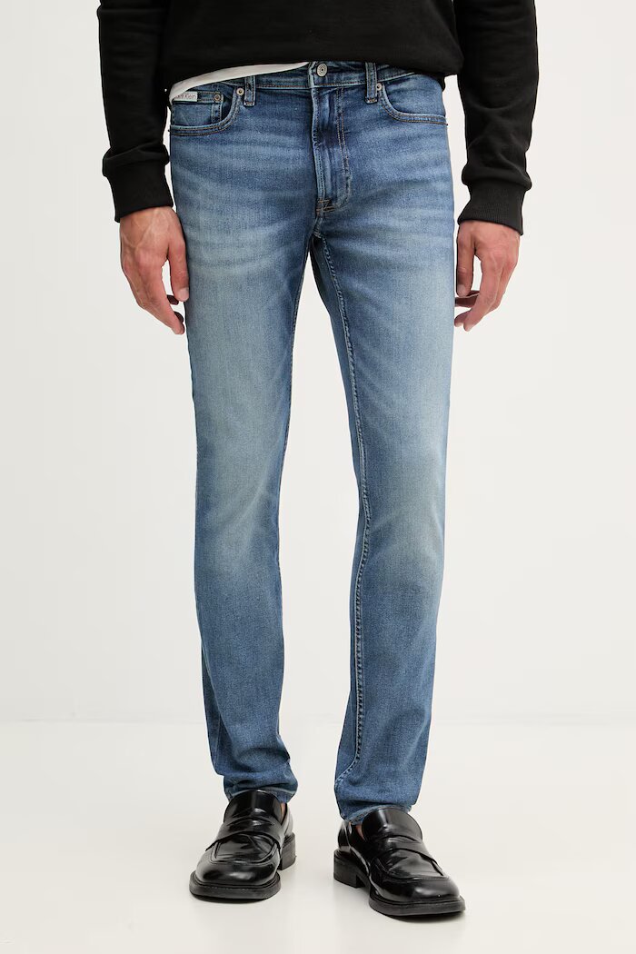 CALVIN KLEIN JEANS дънки skinny мъжки сини LV04RG793G
