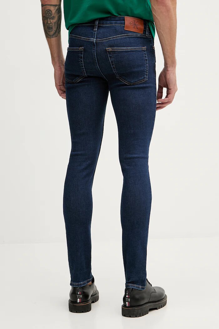 CALVIN KLEIN JEANS дънки skinny мъжки тъмносини LV04RG792G