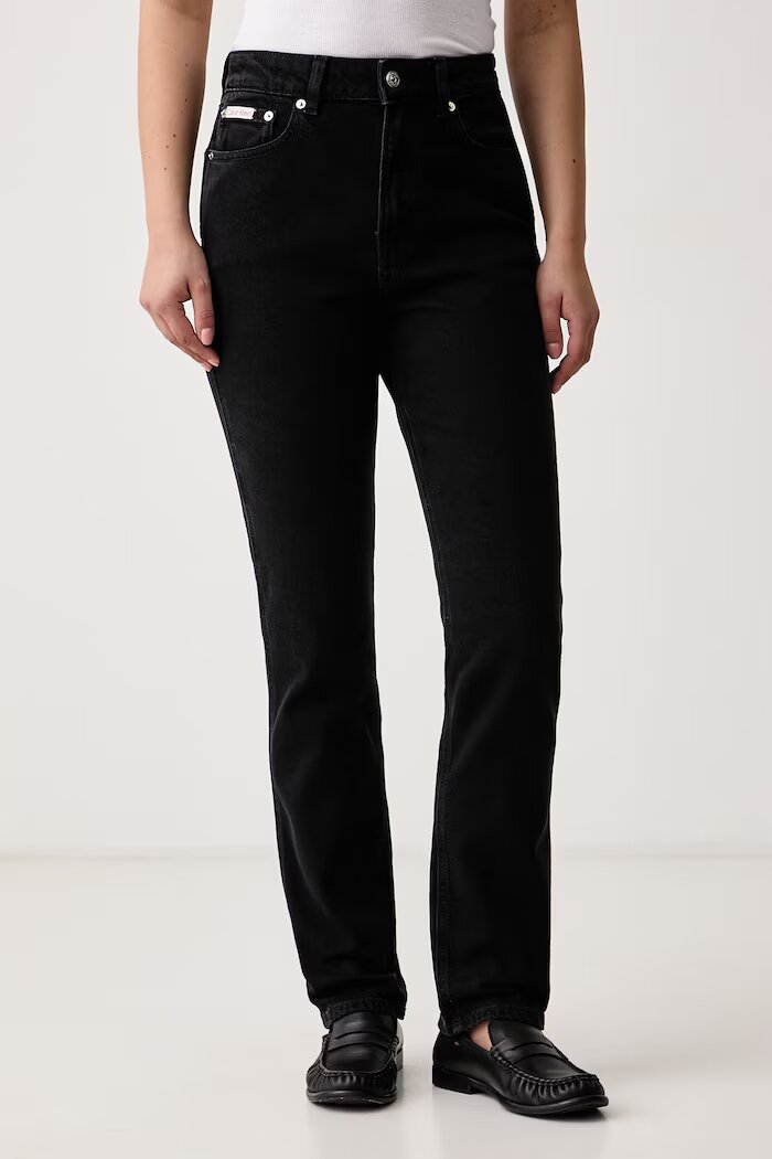CALVIN KLEIN JEANS дънки slim fit дамски черни LV047H736G