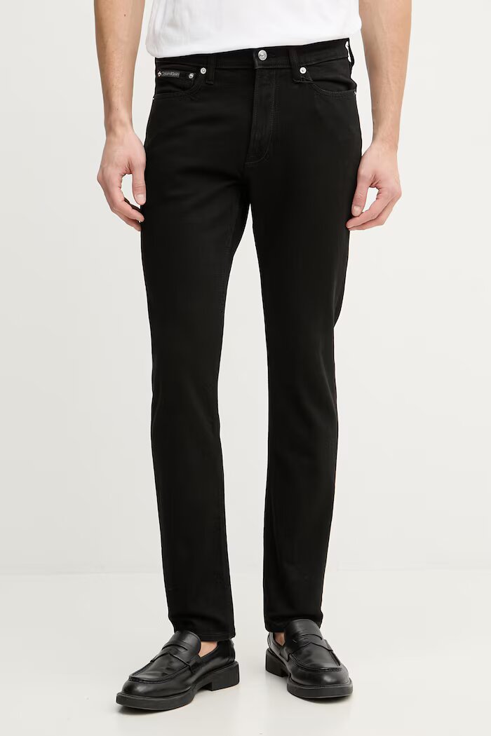 CALVIN KLEIN JEANS дънки slim fit мъжки черни LV04RF925G