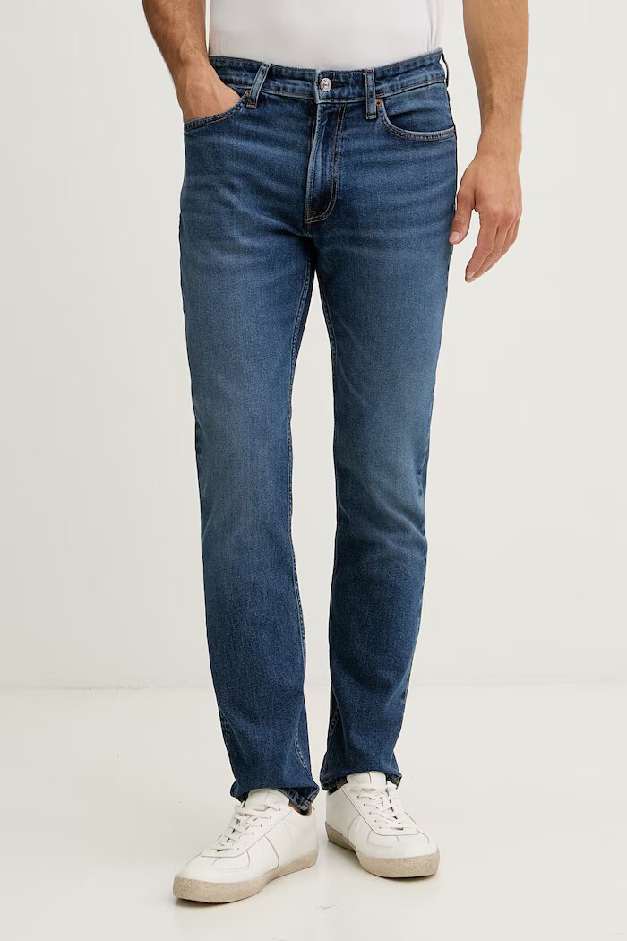CALVIN KLEIN JEANS дънки slim fit мъжки сини LV04RB735G
