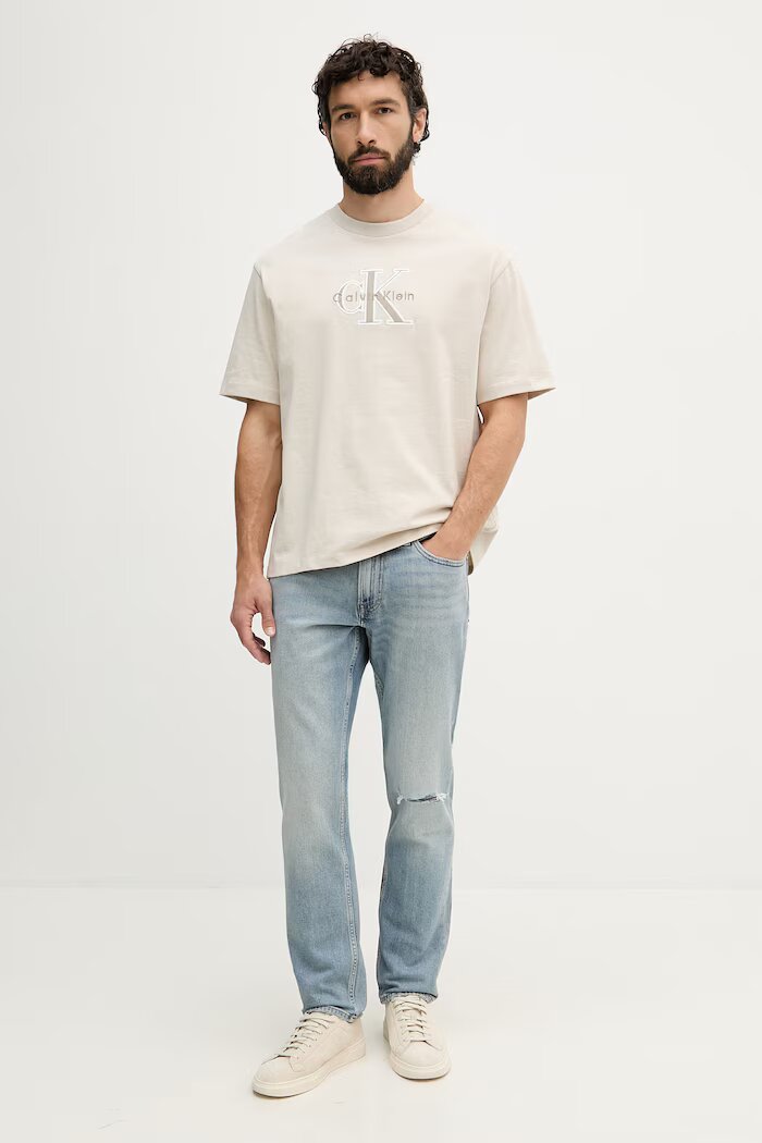 CALVIN KLEIN JEANS дънки slim fit мъжки сини LV04RF759G