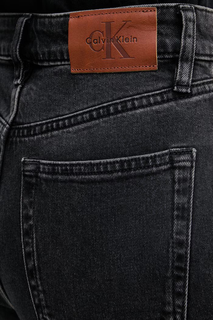 CALVIN KLEIN JEANS дънки straight дамски черни LV047F708G