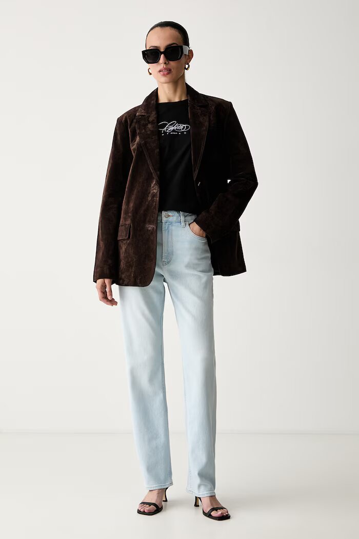 CALVIN KLEIN JEANS дънки straight дамски сини LV047F710G