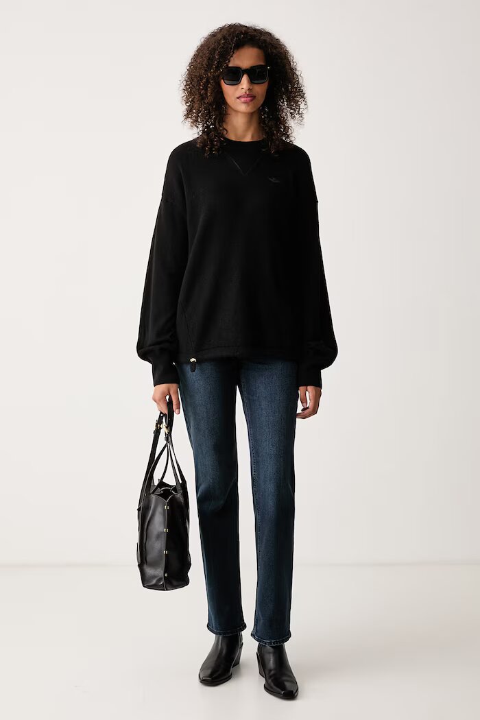 CALVIN KLEIN JEANS дънки straight дамски тъмносини LV047H739G