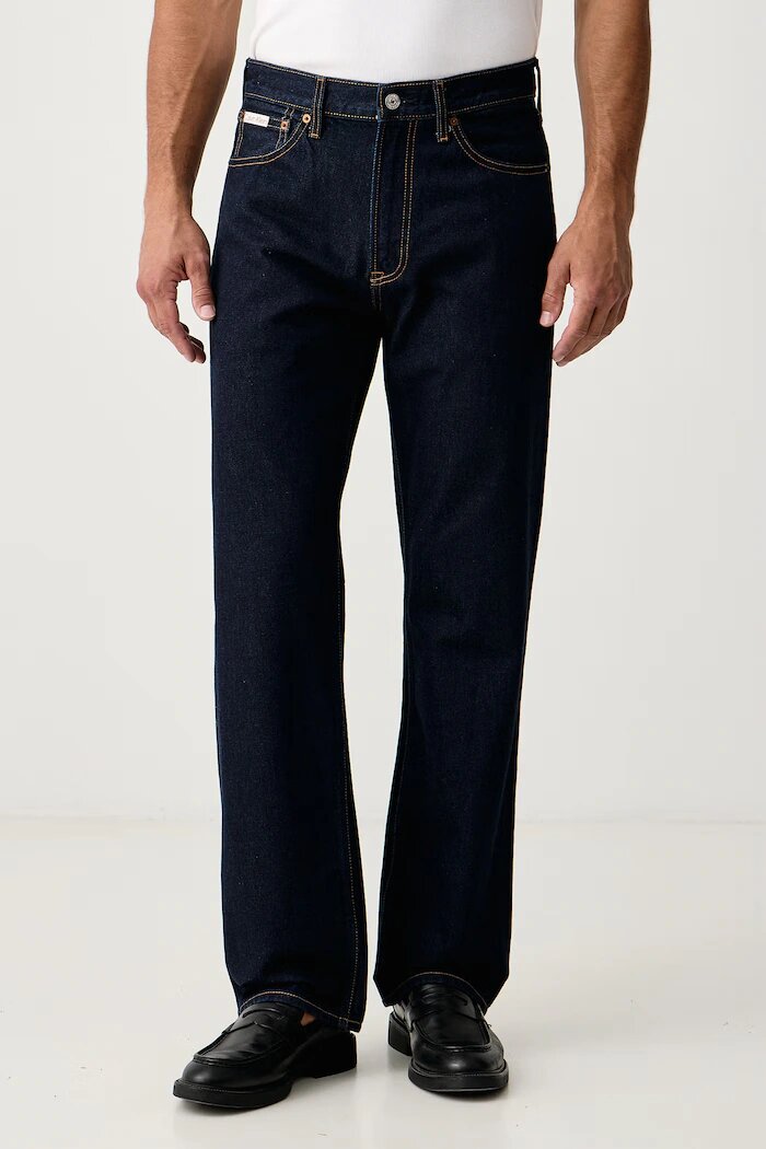 CALVIN KLEIN JEANS дънки straight мъжки тъмносини LV04RD933G
