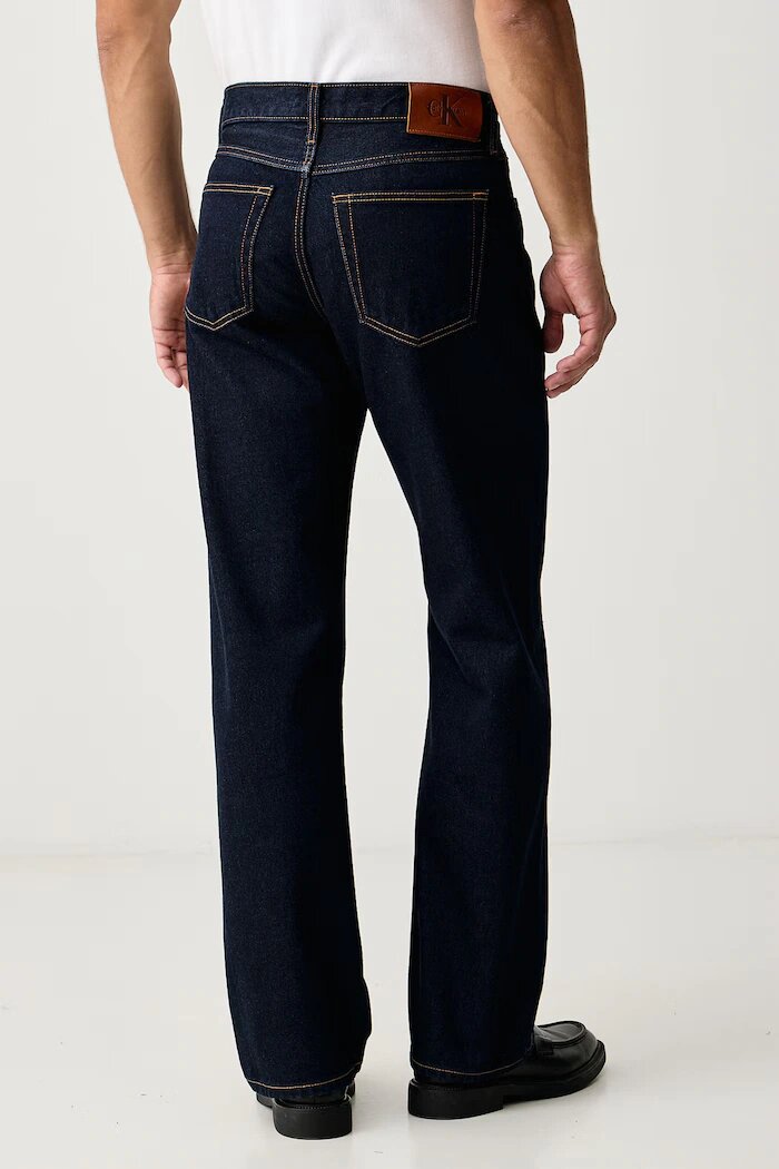 CALVIN KLEIN JEANS дънки straight мъжки тъмносини LV04RD933G