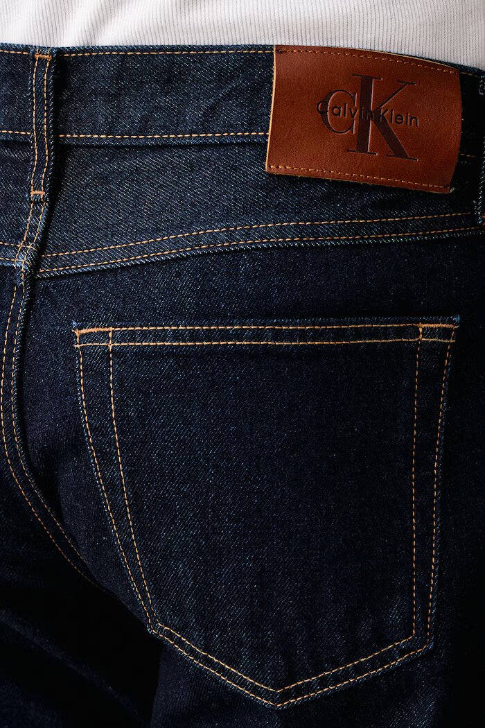 CALVIN KLEIN JEANS дънки straight мъжки тъмносини LV04RD933G