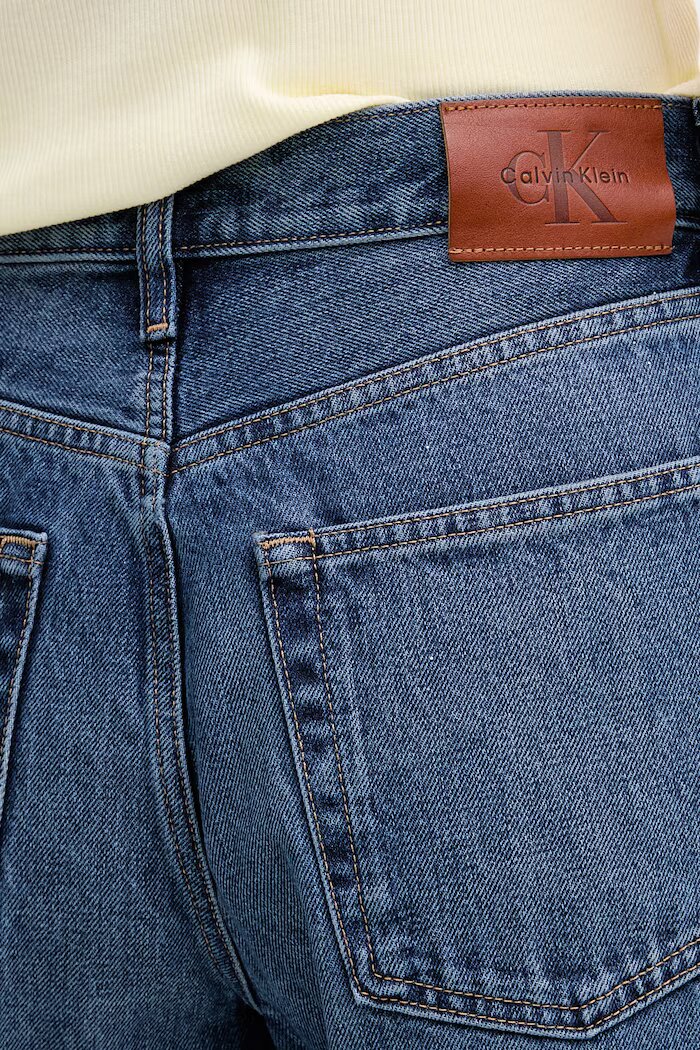 CALVIN KLEIN JEANS Дънки wide leg дамски тъмносини LV047F727G