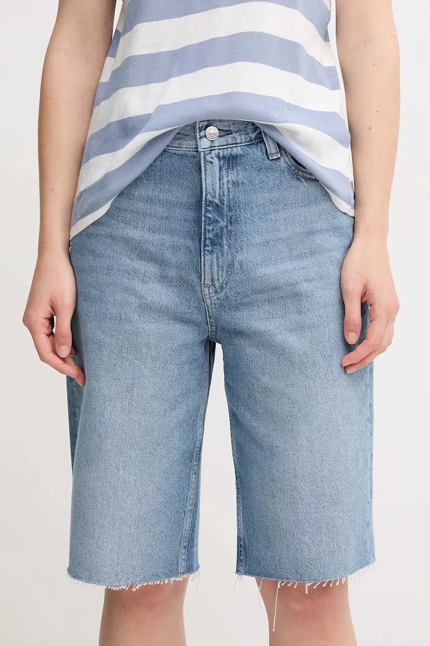 CALVIN KLEIN JEANS Дънков къс панталон от памук