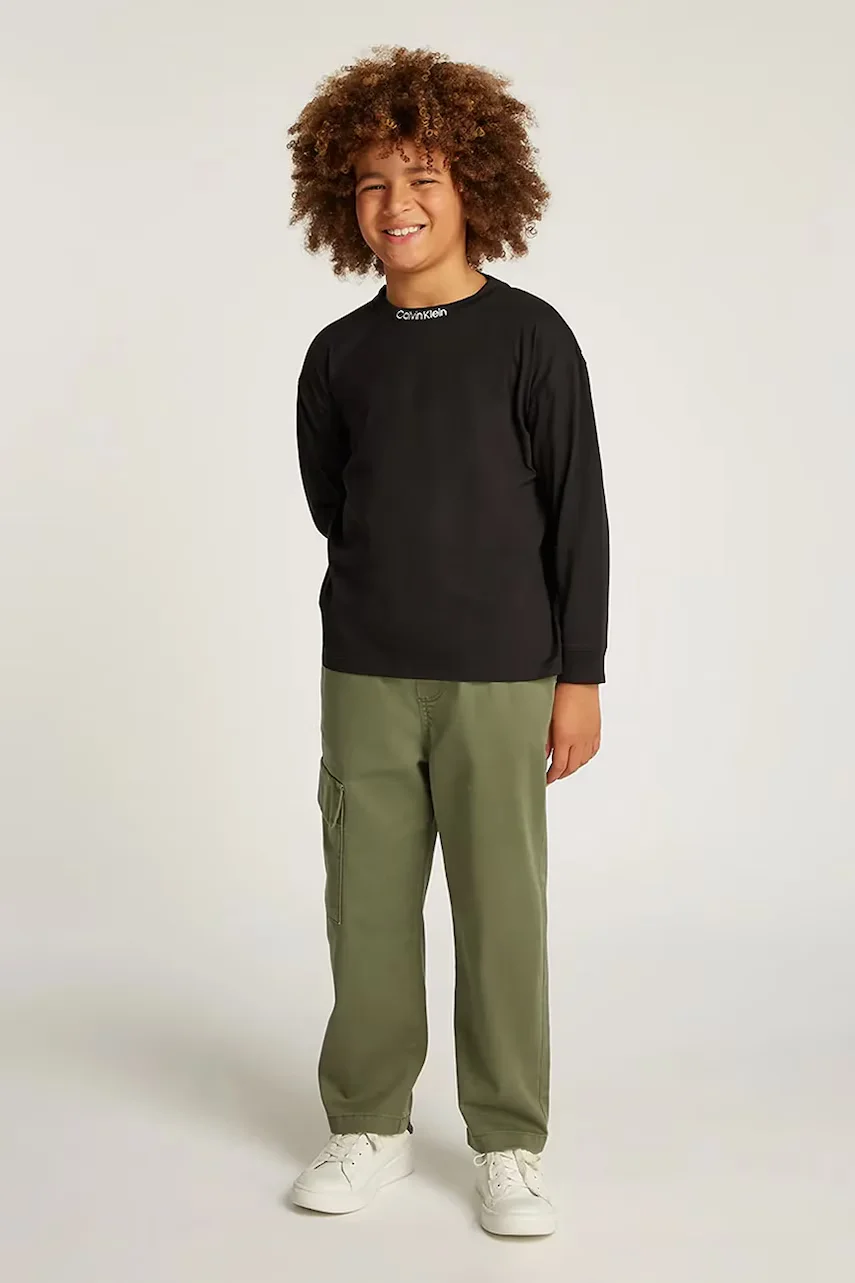 CALVIN KLEIN JEANS Детска блуза с дълги ръкави