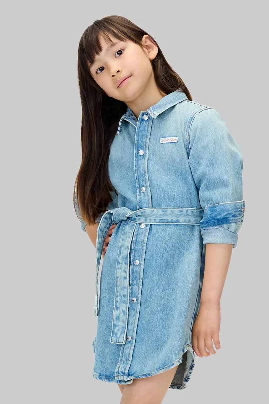 CALVIN KLEIN JEANS Детска дънкова рокля