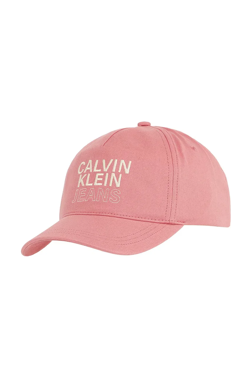 CALVIN KLEIN JEANS Детска памучна шапка с козирка