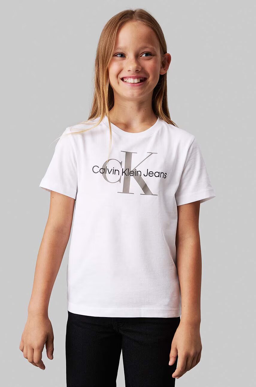 CALVIN KLEIN JEANS Детска памучна тениска