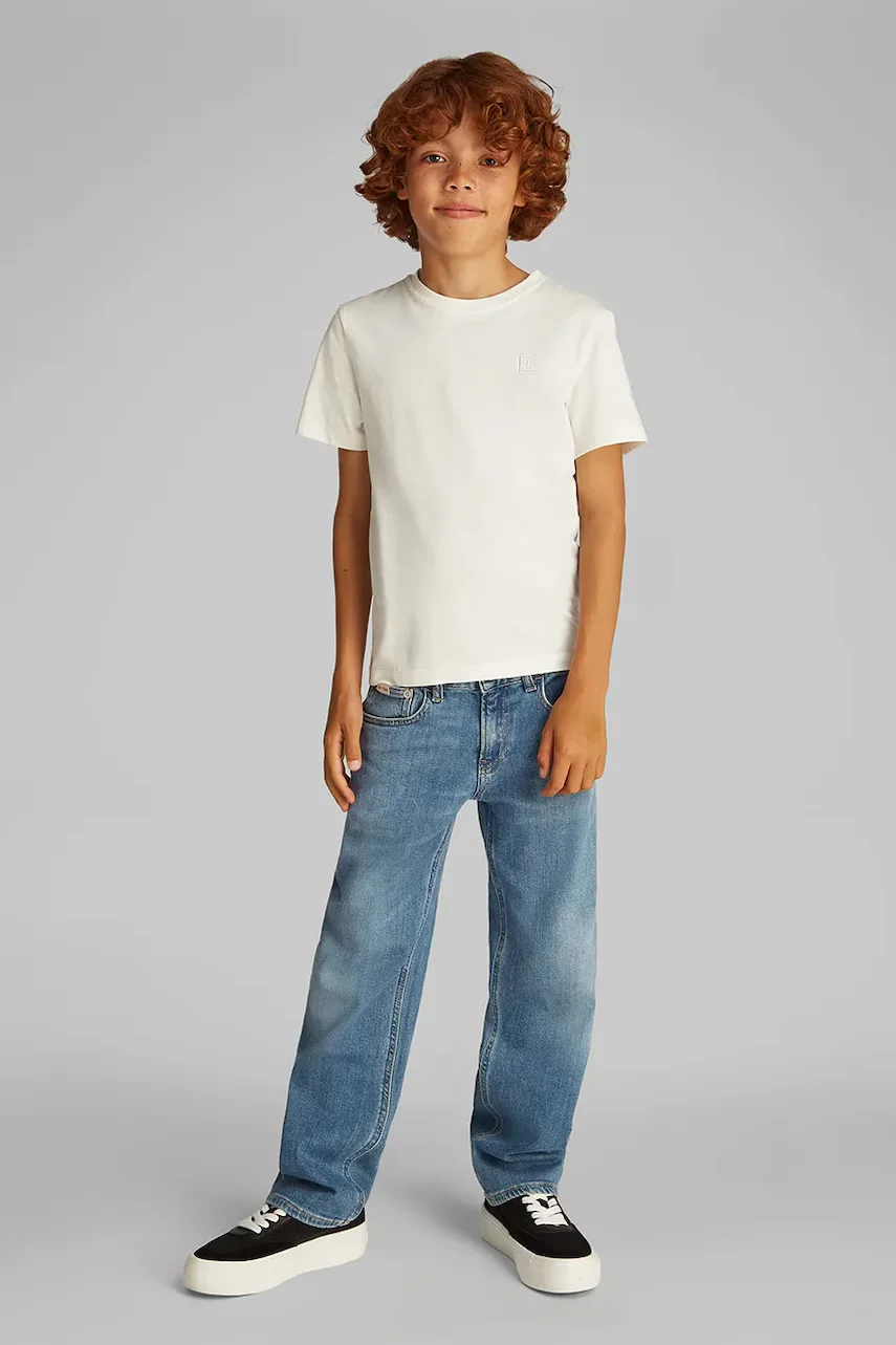 CALVIN KLEIN JEANS Детска памучна тениска