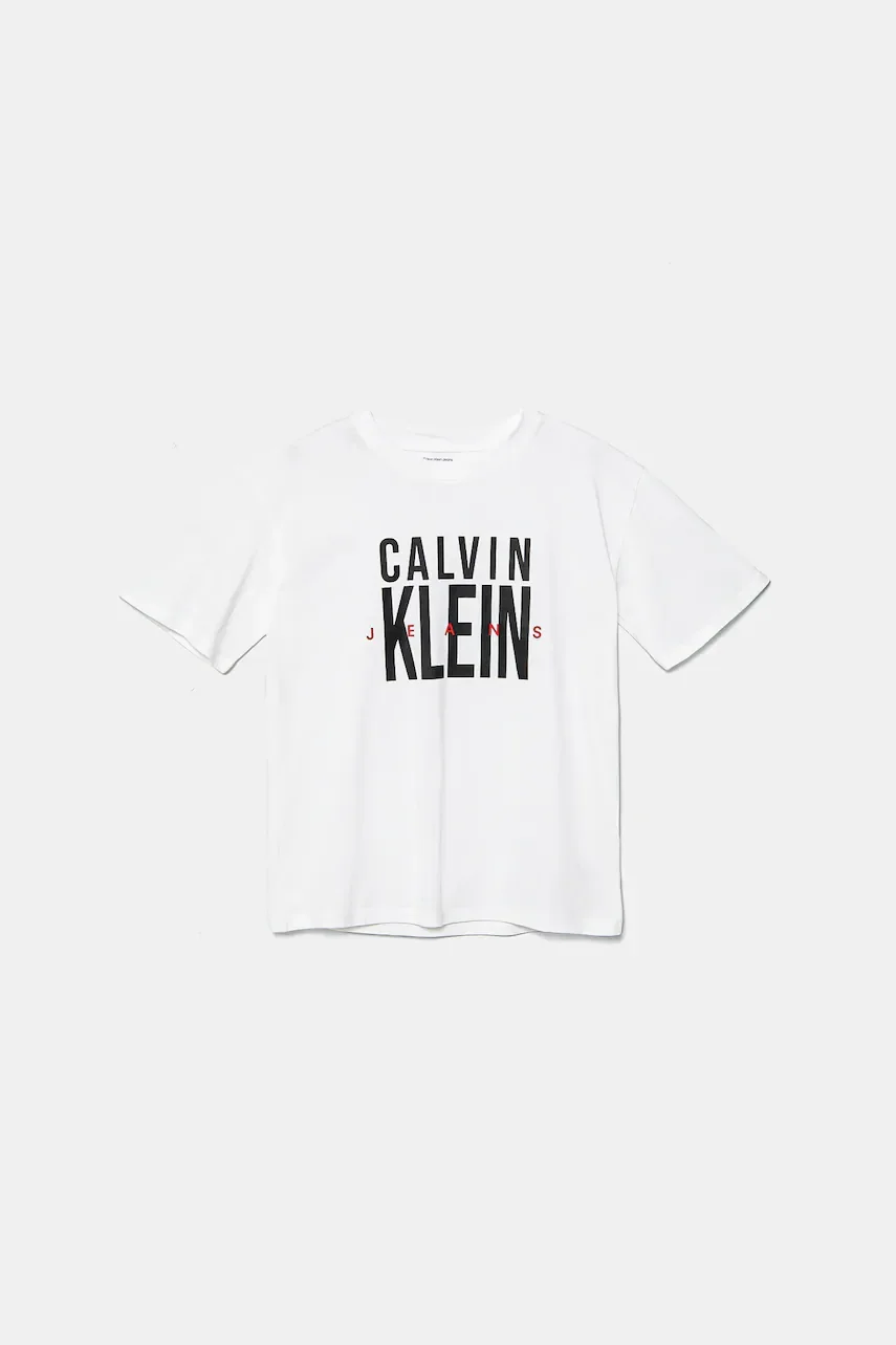 CALVIN KLEIN JEANS Детска памучна тениска