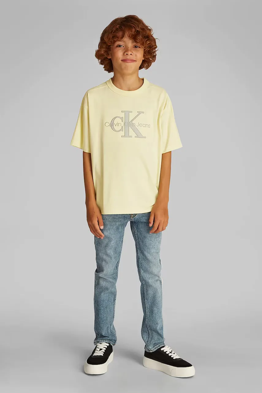 CALVIN KLEIN JEANS Детска памучна тениска
